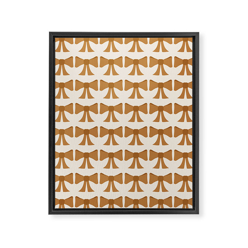Vintage Bows VI Orange Framed Canvas Print Gallery Image 8
