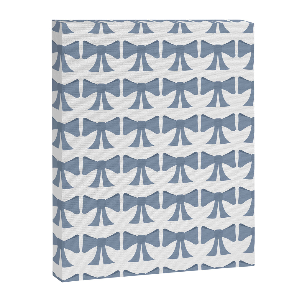Vintage Bows VII Neutral Blue Canvas Print Gallery Image 8