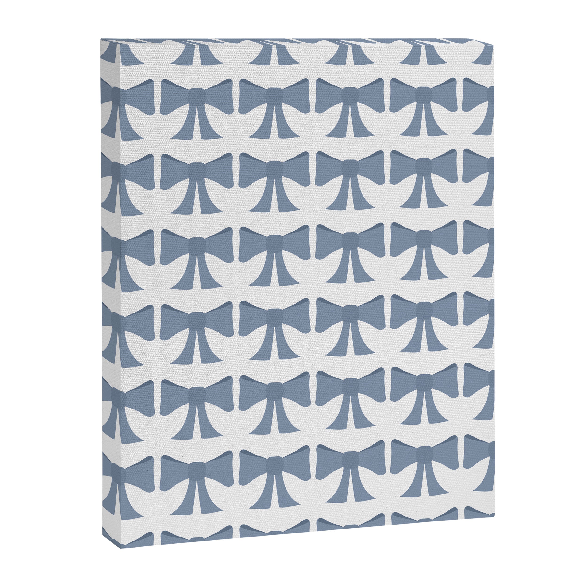Vintage Bows VII Neutral Blue Canvas Print Gallery Image 8