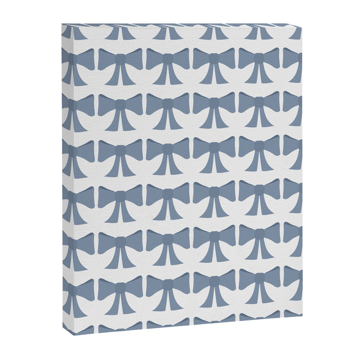 Vintage Bows VII Neutral Blue Canvas Print Gallery Image 1