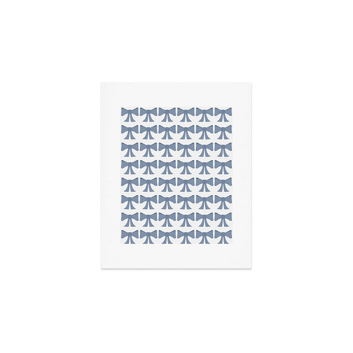 Vintage Bows VII Neutral Blue Art Print Gallery Image 1