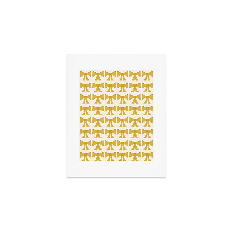 Vintage Bows VIII Yellow Art Print Gallery Image 1