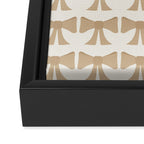 Vintage Bows X Neutral Beige Framed Canvas Print Gallery Image 3