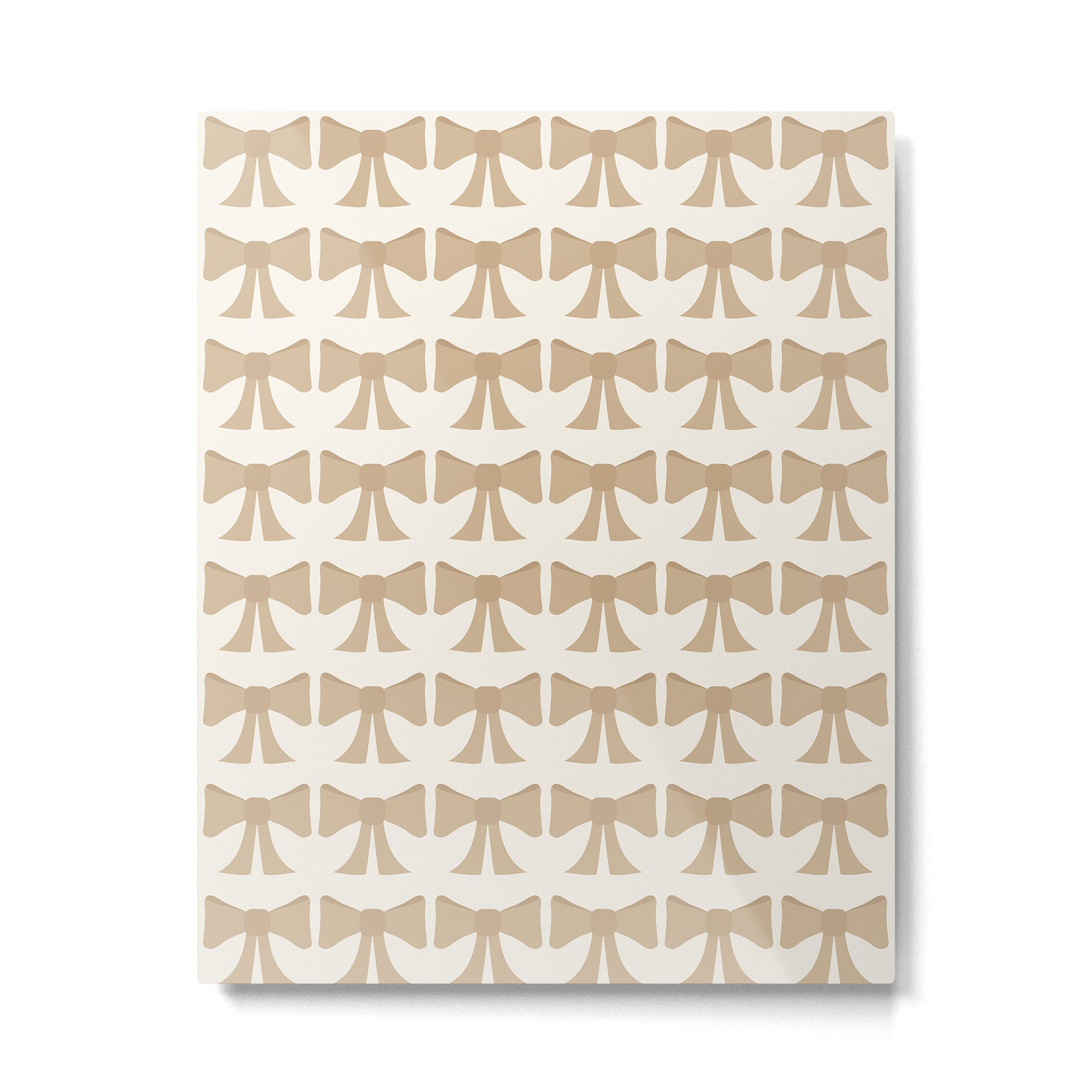 Vintage Bows X Neutral Beige Metal Print Gallery Image 6
