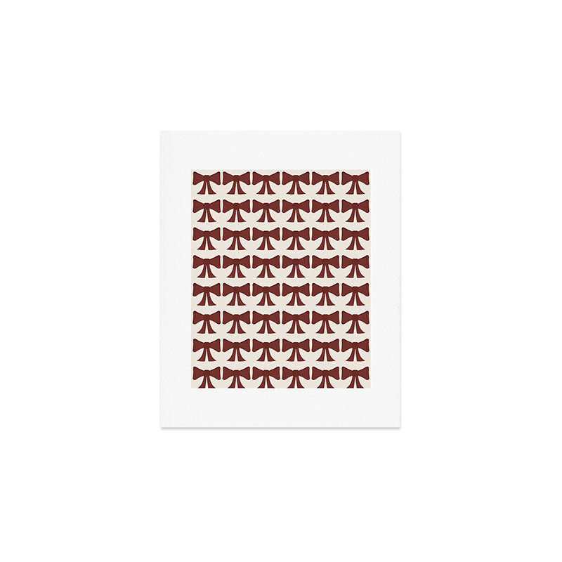 Vintage Bows XI Red Art Print Gallery Image 1