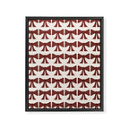 Vintage Bows XI Red Framed Canvas Print Gallery Image 8