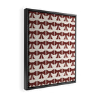 Vintage Bows XI Red Framed Canvas Print Gallery Image 2