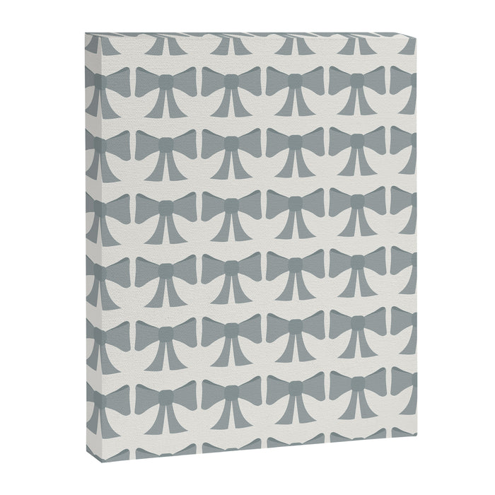 Vintage Bows XII Blue Sage Canvas Print Gallery Image 1