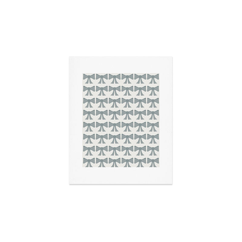 Vintage Bows XII Blue Sage Art Print Gallery Image 1