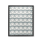 Vintage Bows XII Blue Sage Framed Canvas Print Gallery Image 8