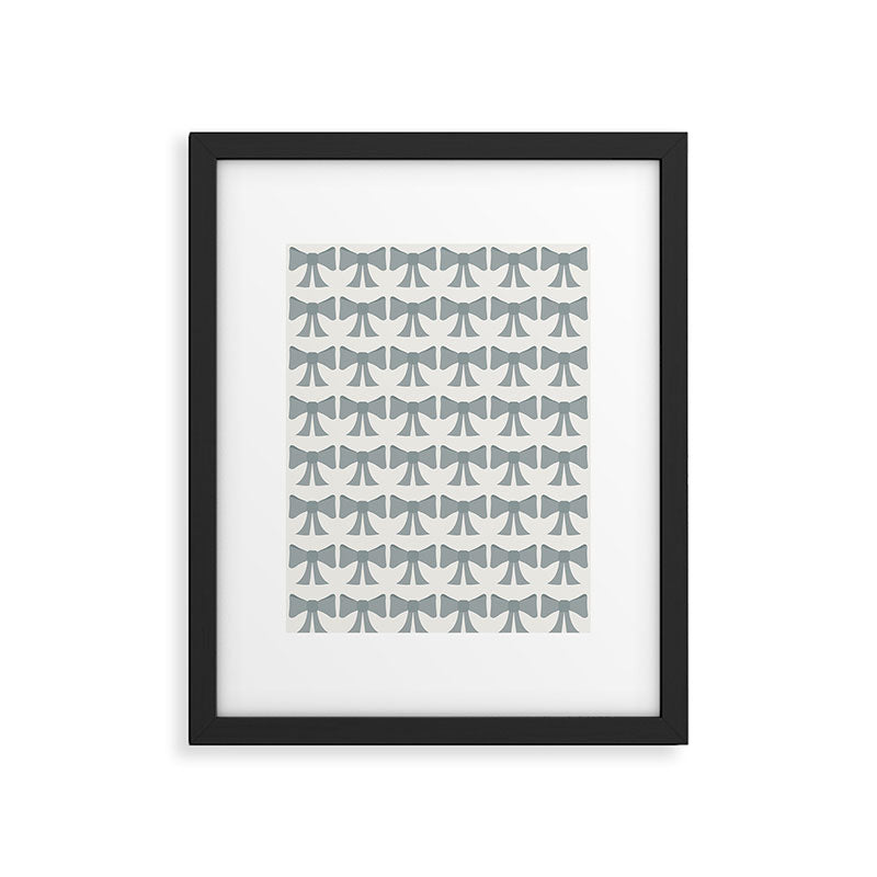 Vintage Bows XII Blue Sage Framed Art Print Gallery Image 6