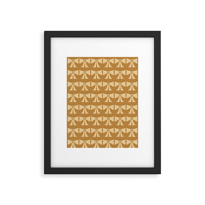 Vintage Bows XIII Orange Framed Art Print Gallery Image 1