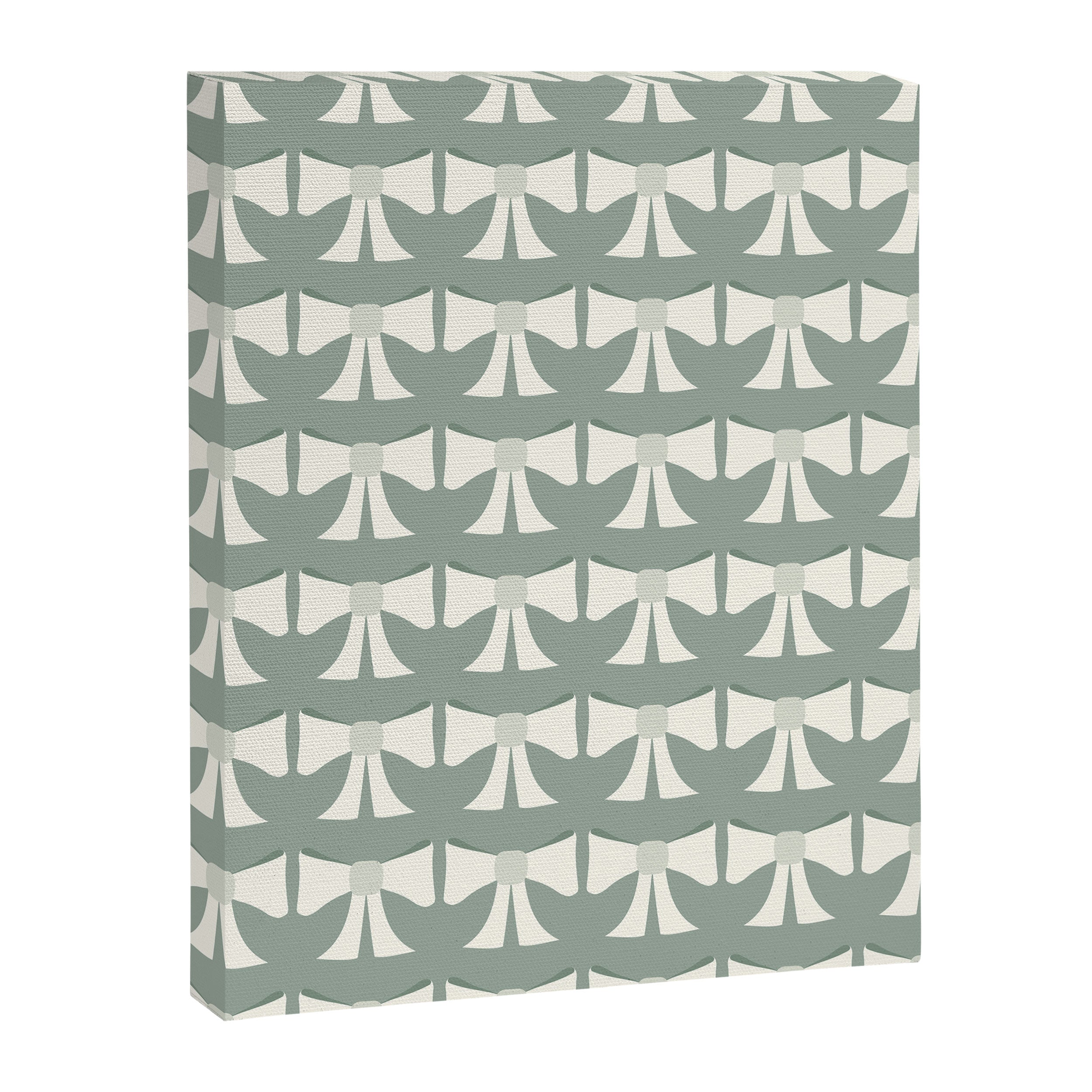 Vintage Bows XIV Green Sage Canvas Print Gallery Image 8