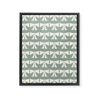 Vintage Bows XIV Green Sage Framed Canvas Print Gallery Image 8