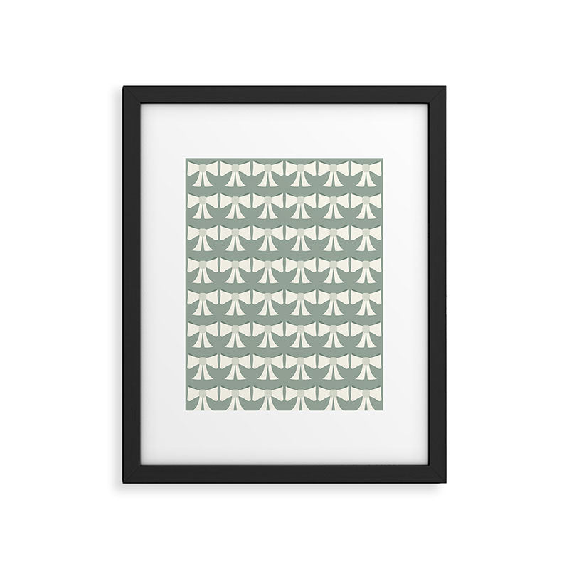 Vintage Bows XIV Green Sage Framed Art Print Gallery Image 6