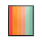 Vintage Rainbow Framed Canvas Print Gallery Image 8