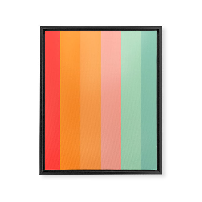 Vintage Rainbow Framed Canvas Print Gallery Image 8