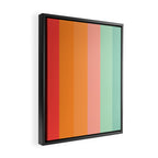 Vintage Rainbow Framed Canvas Print Gallery Image 2