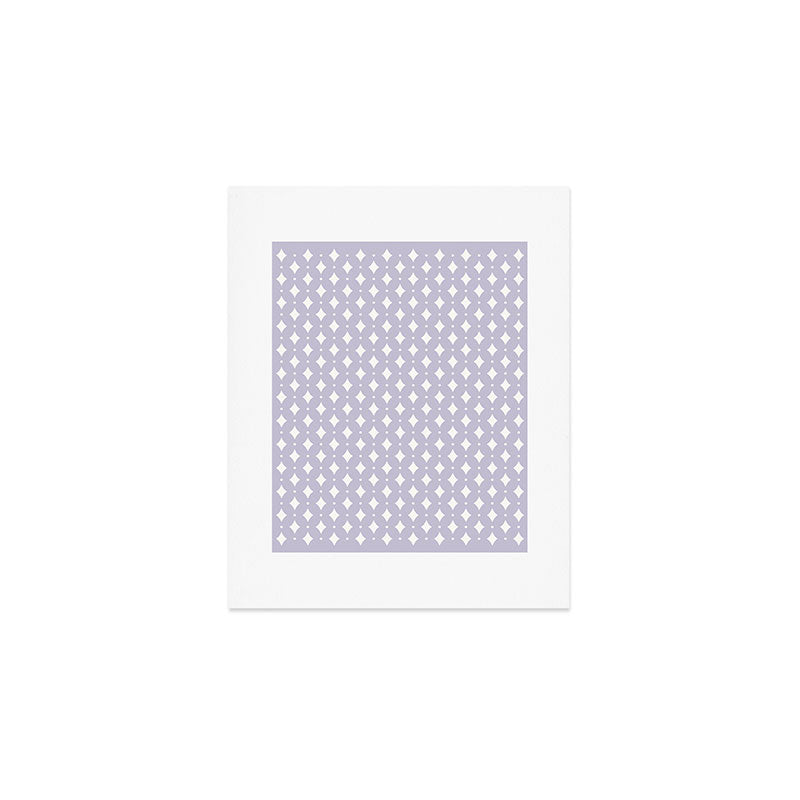 Vintage Stars II Lilac Art Print Gallery Image 1