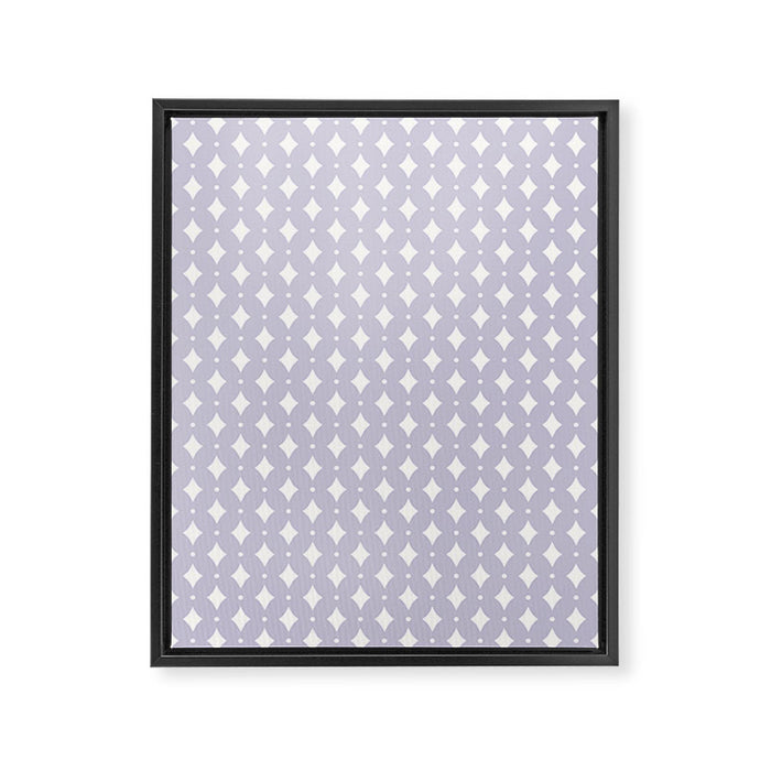 Vintage Stars II Lilac Framed Canvas Print Gallery Image 1