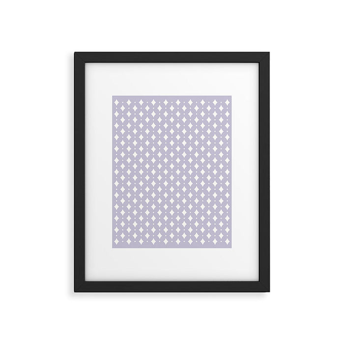 Vintage Stars II Lilac Framed Art Print Gallery Image 1