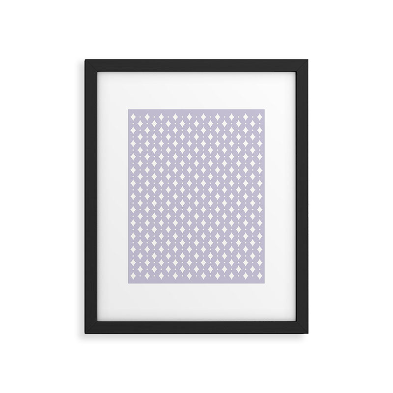 Vintage Stars II Lilac Framed Art Print Gallery Image 6