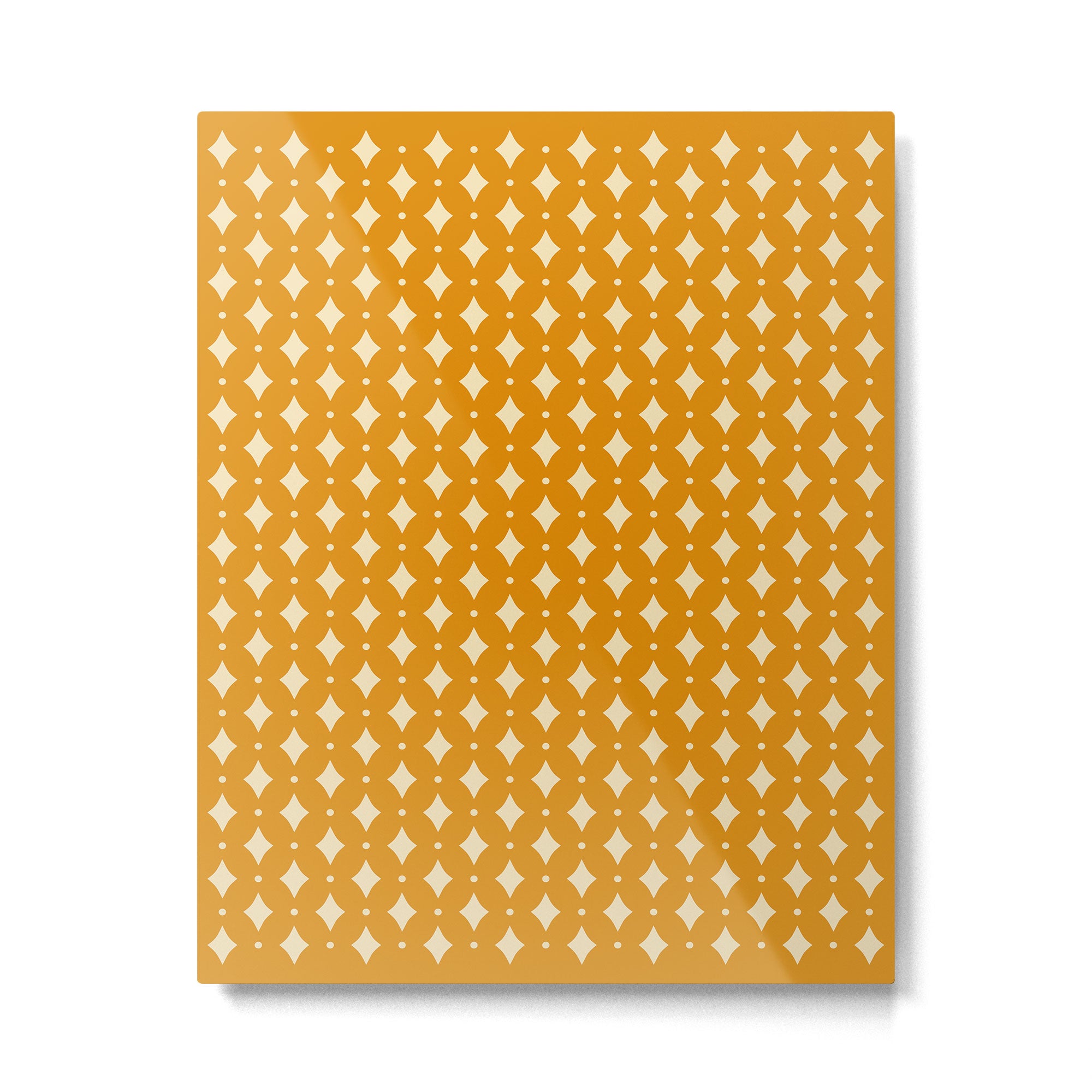 Vintage Stars III Orange Metal Print Gallery Image 6