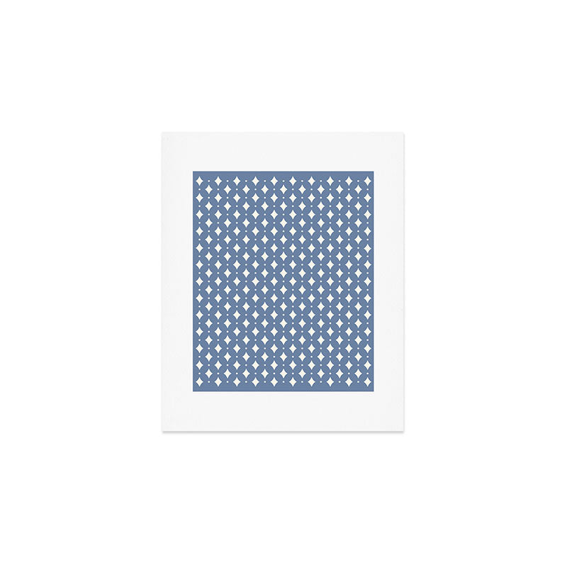 Vintage Stars V Blue Art Print Gallery Image 1