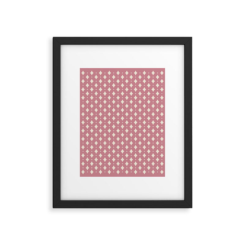 Vintage Stars VI Rose Framed Art Print Gallery Image 6