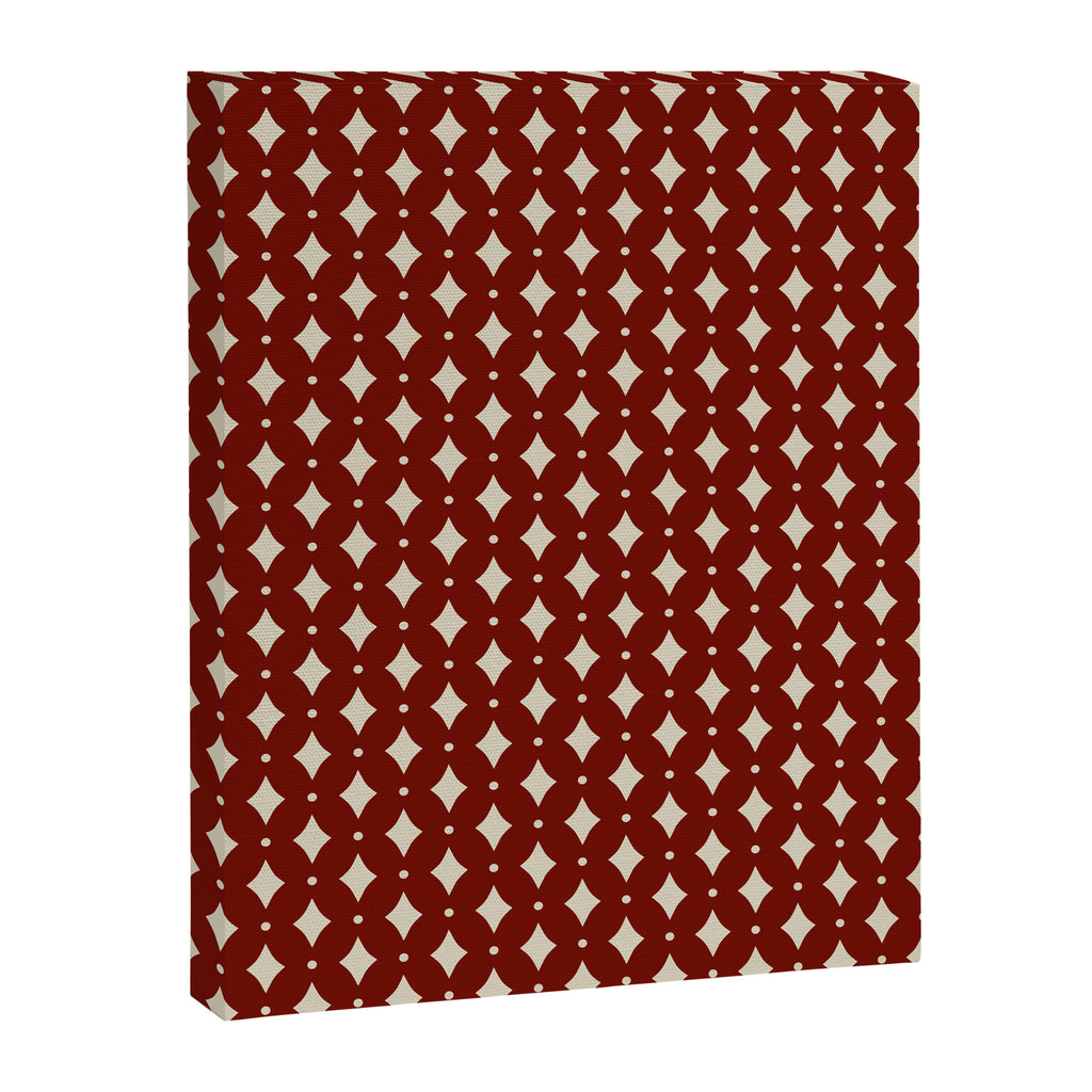 Vintage Stars VII Ruby Red Canvas Print Gallery Image 8