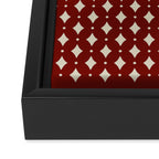 Vintage Stars VII Ruby Red Framed Canvas Print Gallery Image 3