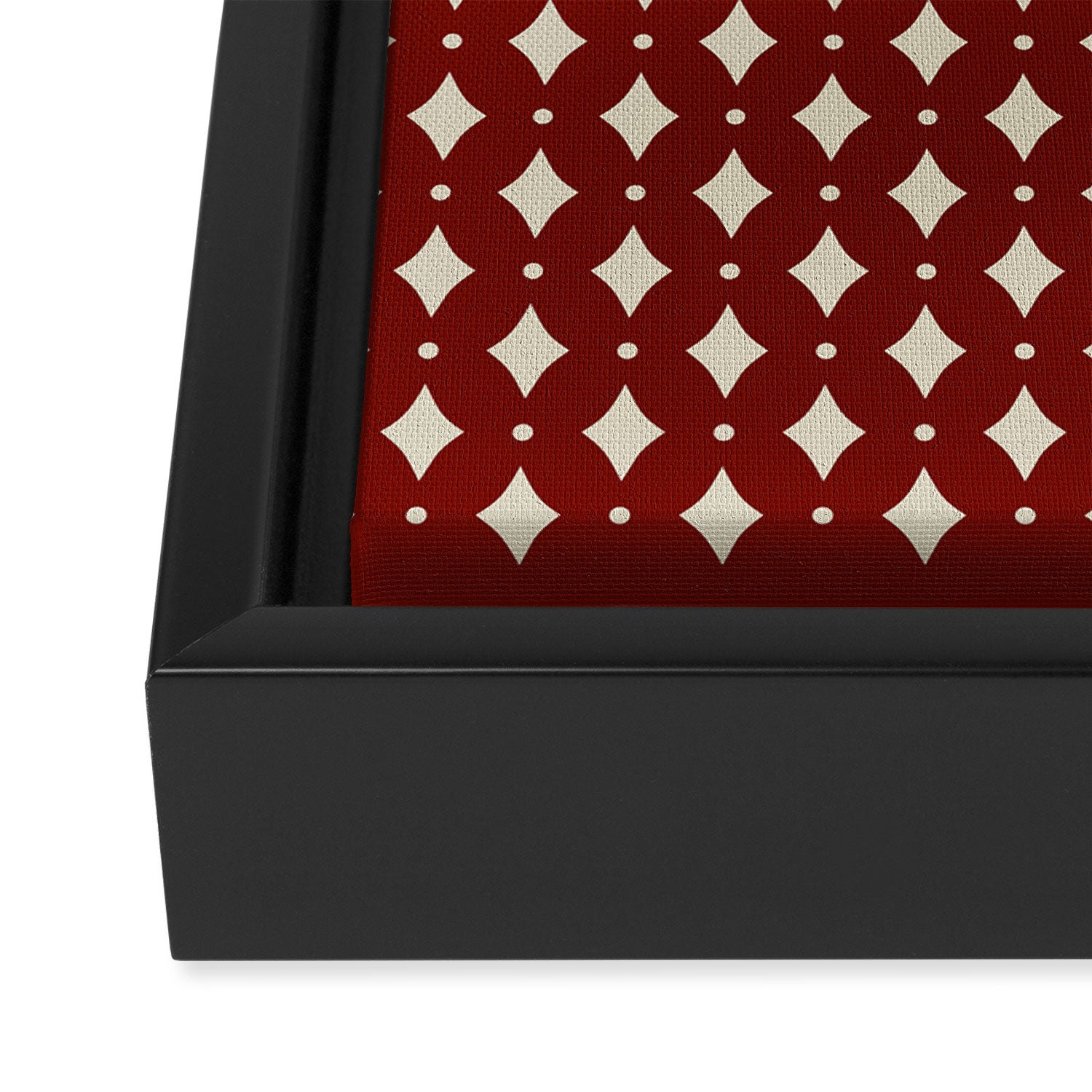 Vintage Stars VII Ruby Red Framed Canvas Print Gallery Image 3