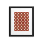 Vintage Stars X Brick Red Framed Art Print Gallery Image 6