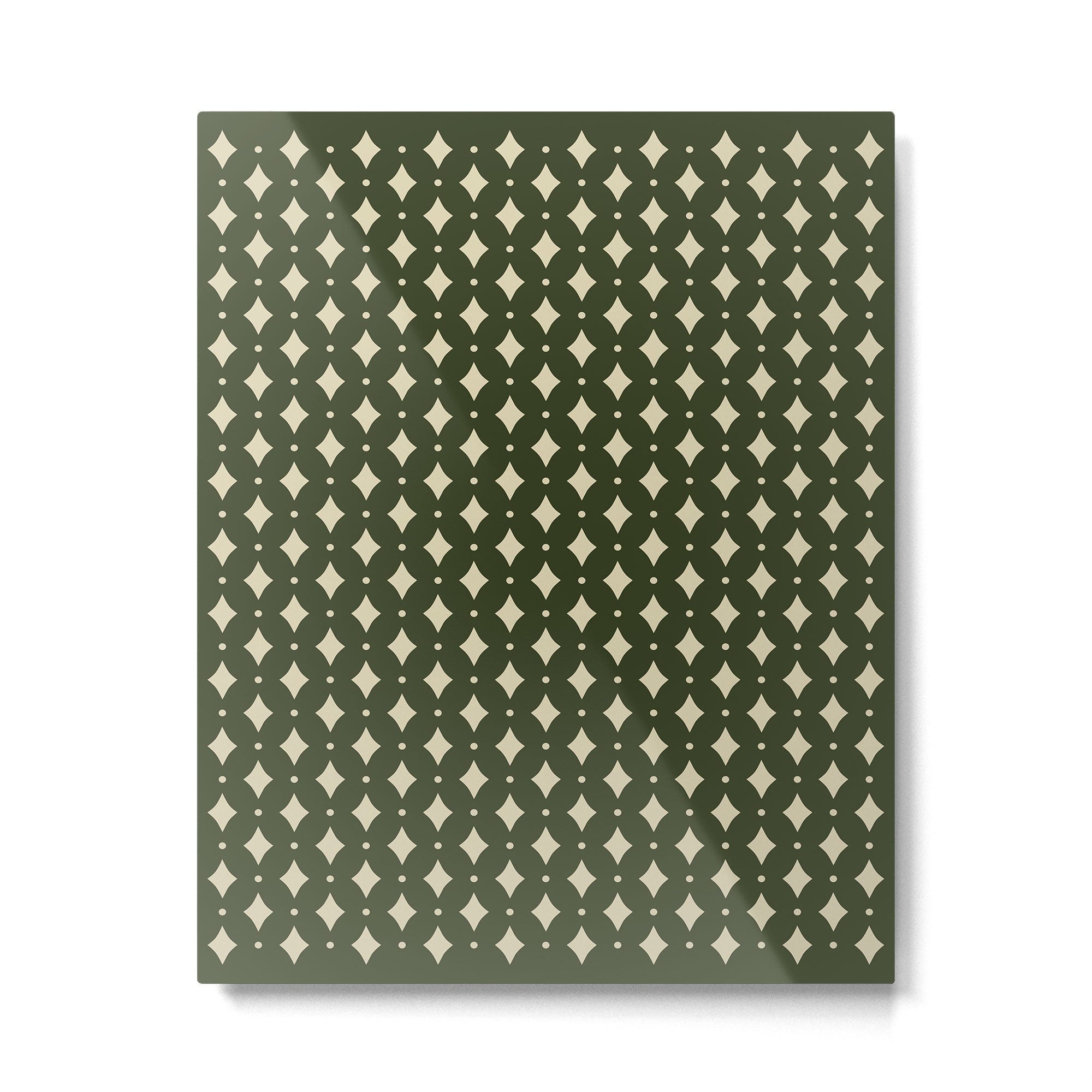 Vintage Stars XI Forest Green Metal Print Gallery Image 6