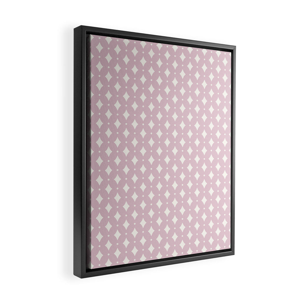 Vintage Stars XII Blush Pink Framed Canvas Print Gallery Image 2