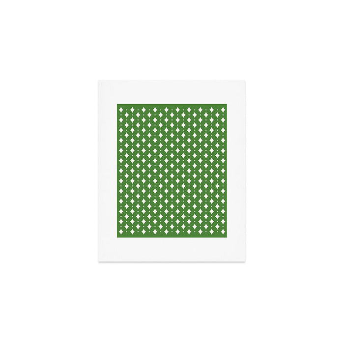 Vintage Stars XIX Kelly Green Art Print Gallery Image 1