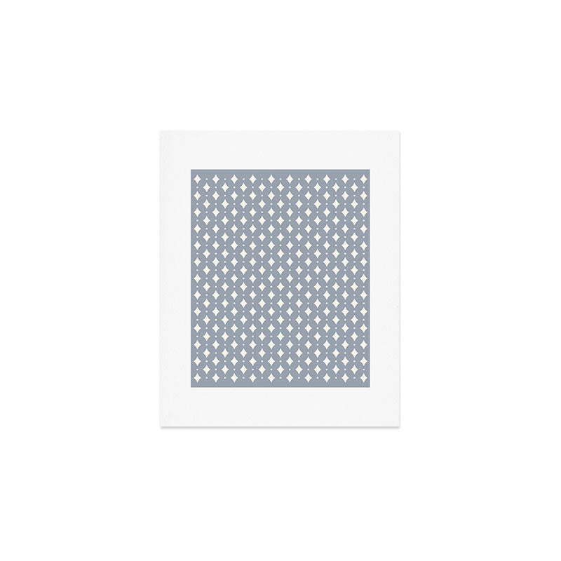 Vintage Stars XV Grey Blue Art Print Gallery Image 1
