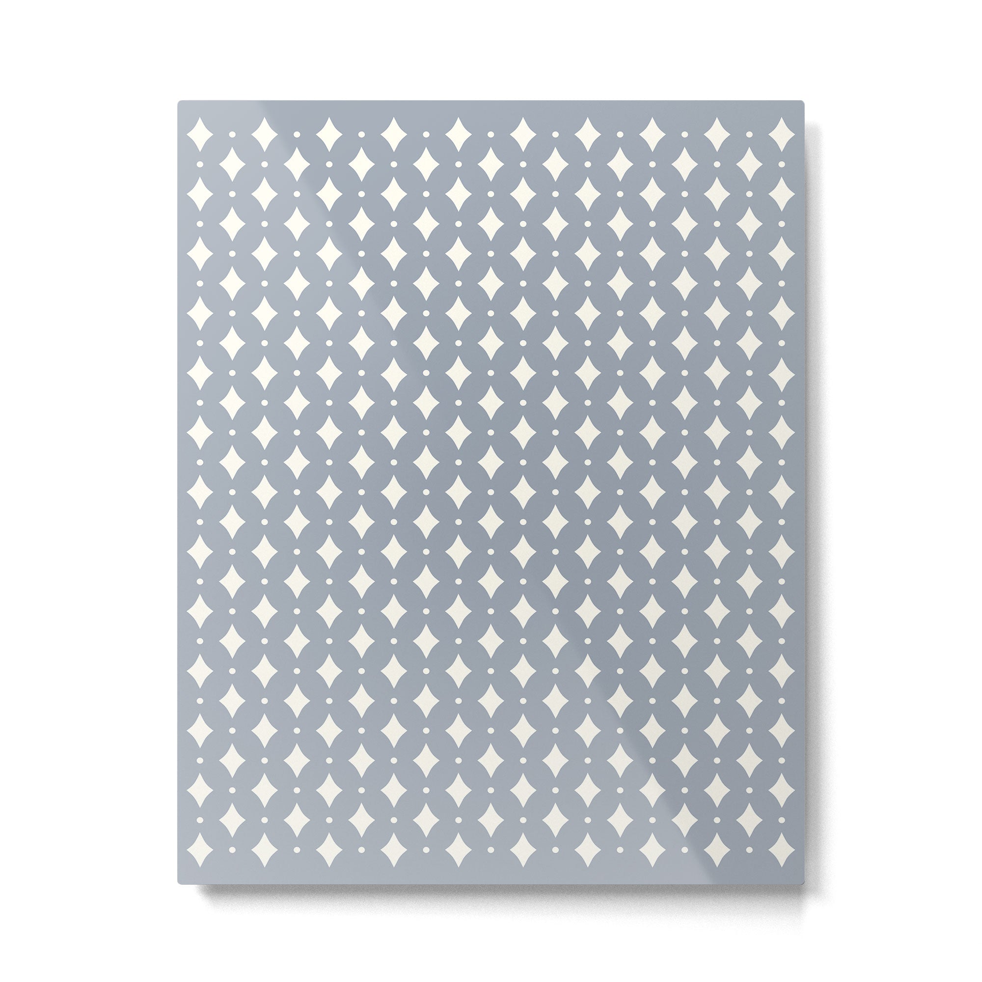 Vintage Stars XV Grey Blue Metal Print Gallery Image 6