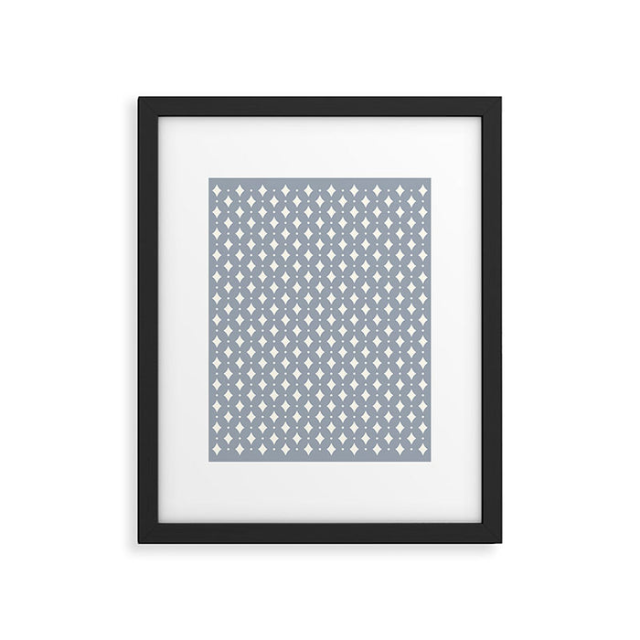Vintage Stars XV Grey Blue Framed Art Print Gallery Image 1