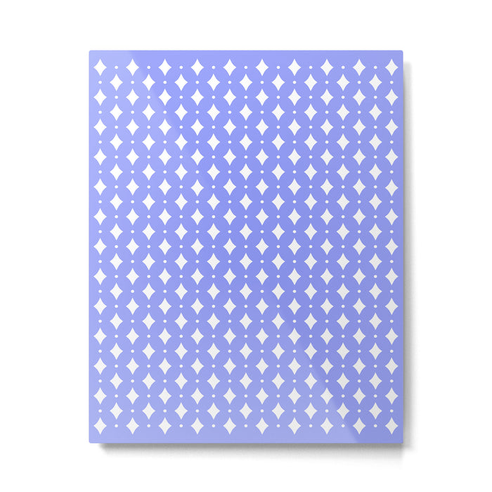 Vintage Stars XVI Periwinkle Blue Metal Print Gallery Image 1