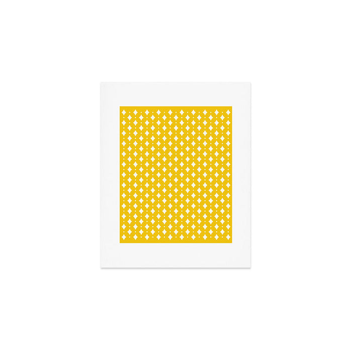 Vintage Stars XVII Bright Yellow Art Print Gallery Image 1