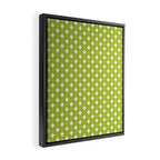 Vintage Stars XVIII Chartreuse Green Framed Canvas Print Gallery Image 2