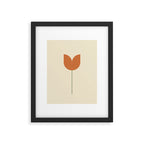 Vintage Tulip Minimalism - Red Framed Art Print Gallery Image 6