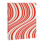 Wavy Stripes I - Red & White Candy Cane Canvas Print Gallery Image 6