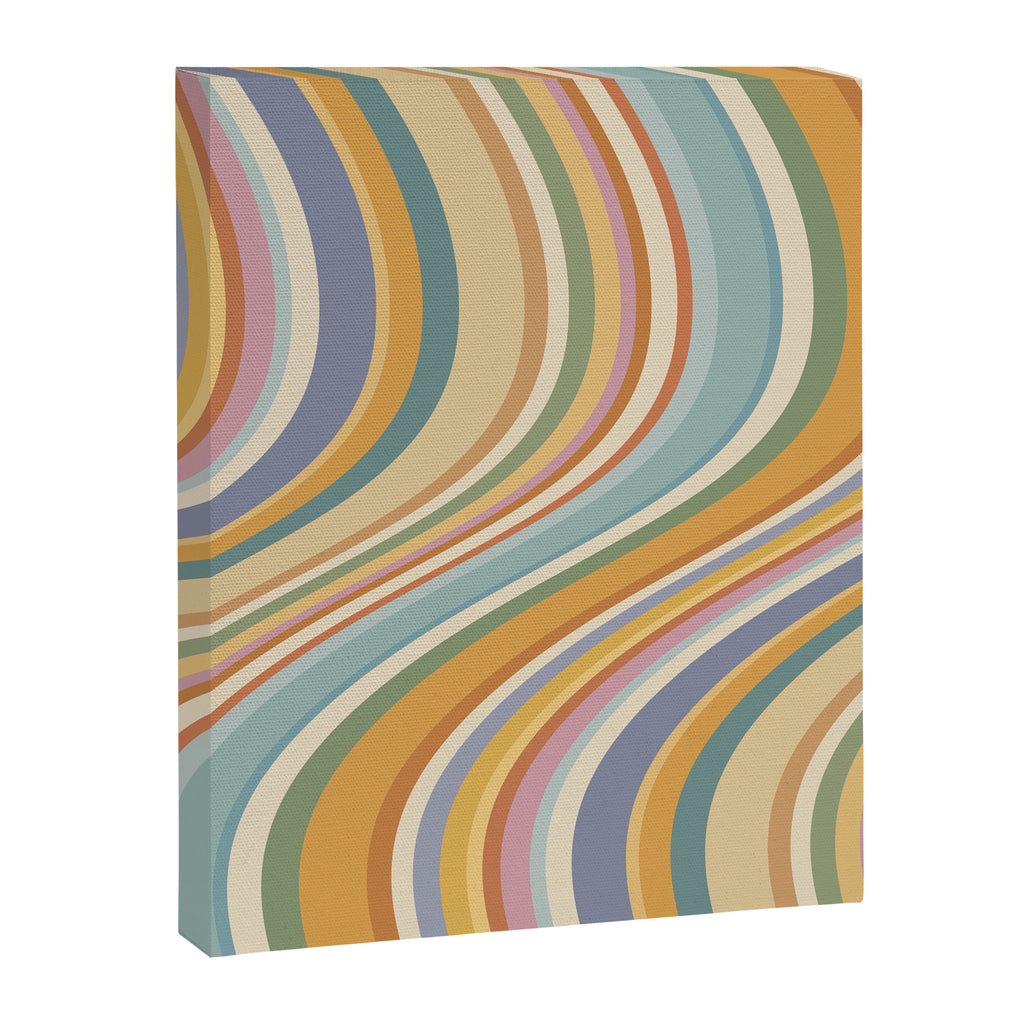 Wavy Stripes VI - Vintage Pastel Canvas Print Gallery Image 6