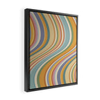 Wavy Stripes VI - Vintage Pastel Framed Canvas Print Gallery Image 2