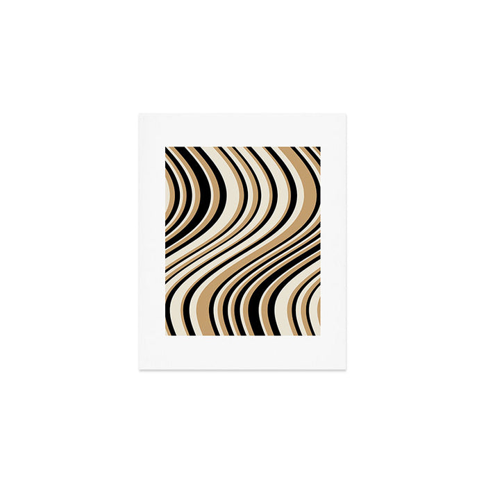 Wavy Stripes VII - Neutral Vintage Art Print Gallery Image 1