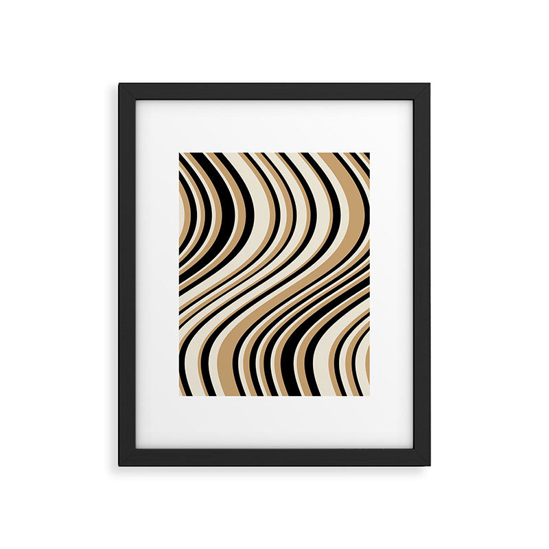 Wavy Stripes VII - Neutral Vintage Framed Art Print Gallery Image 5
