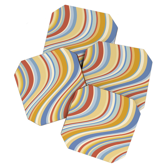 Wavy Stripes VIII - 70s Summer Coaster Gallery Image 1