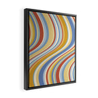 Wavy Stripes VIII - 70s Summer Framed Canvas Print Gallery Image 2